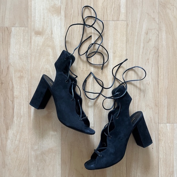 SAINT LAURENT BABIES LACE-UP HEELS - 37 - Picture 2 of 7